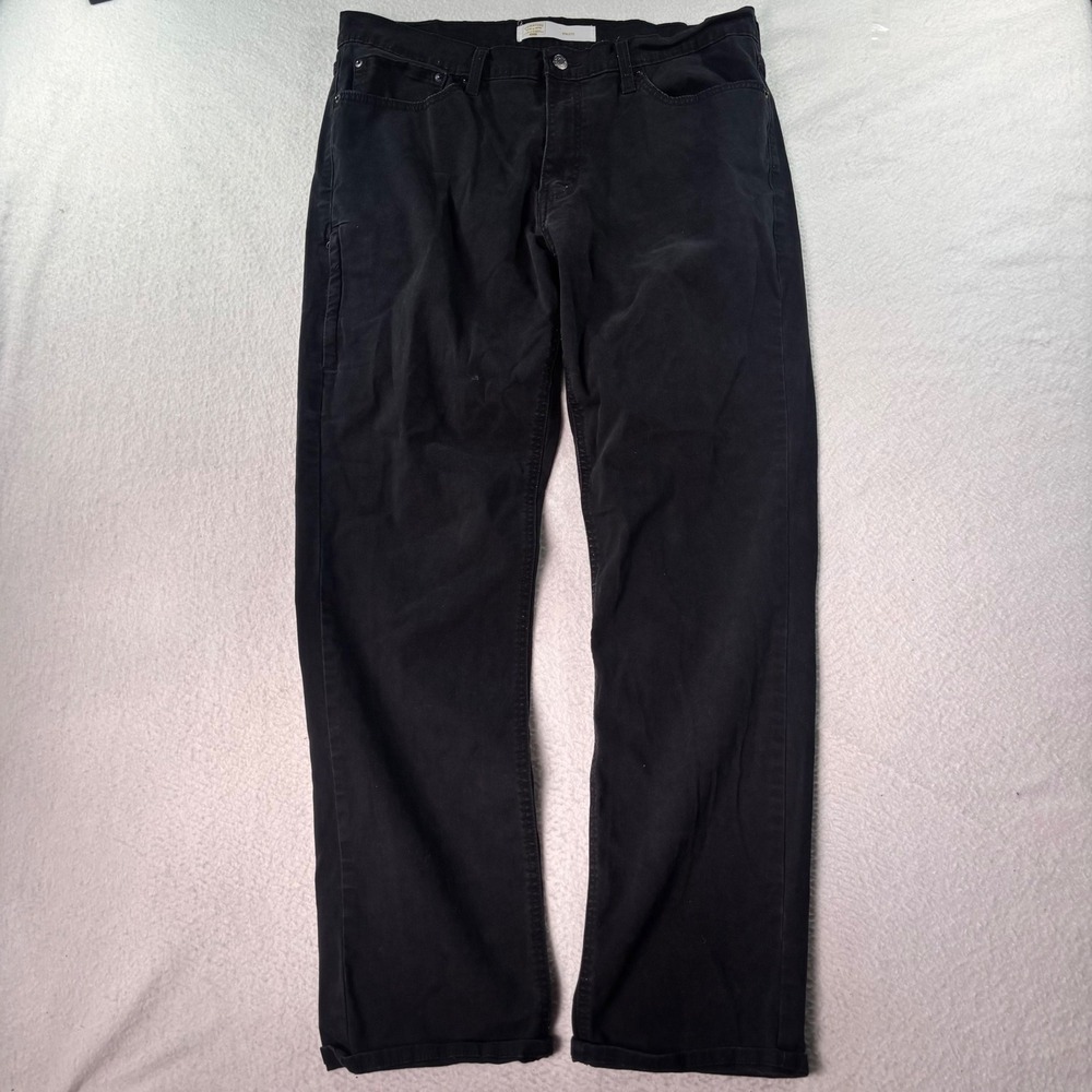 Signature by Levi Strauss Gold Athletic Jeans Men's 36x34 Black Straight Leg